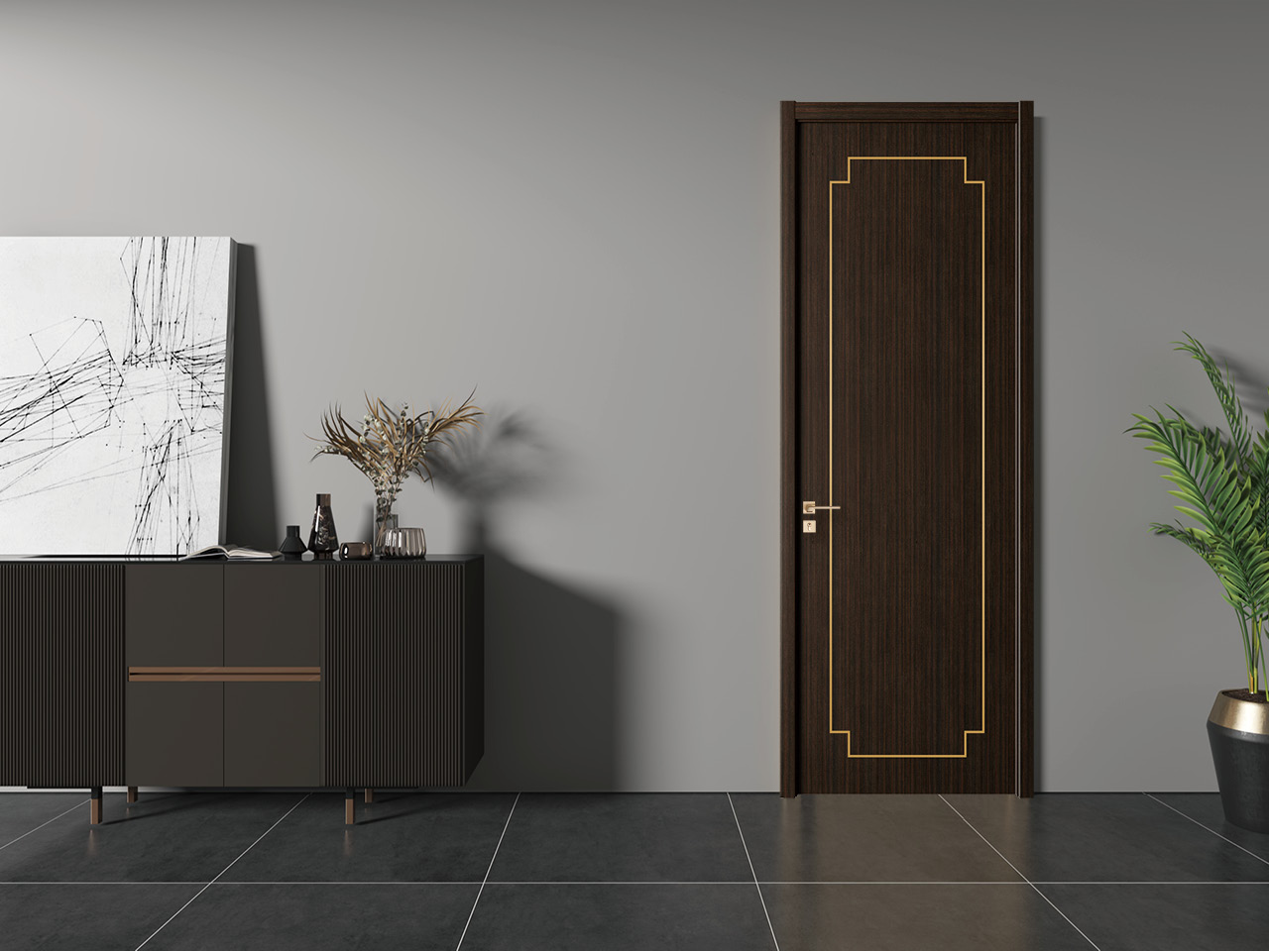 輕奢新中式室內木門