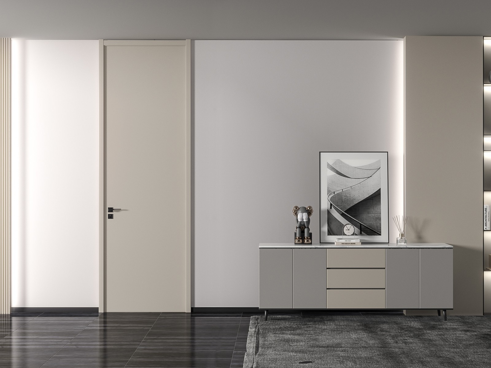 靜音實木門(門墻柜同色)