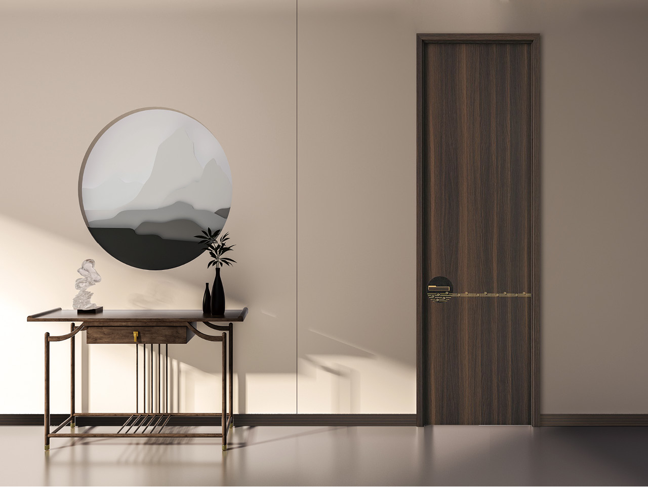 新中式國潮臥室門